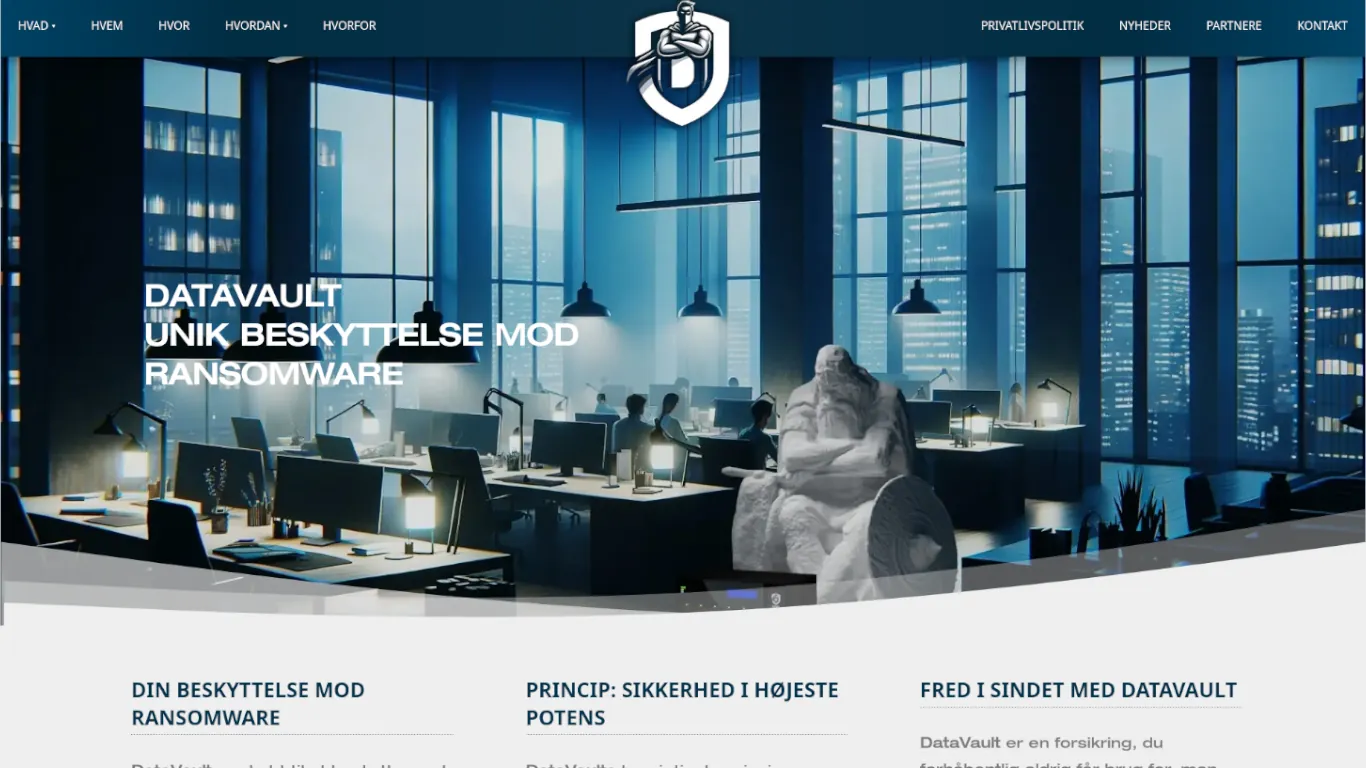 Data Vault - Main view